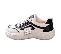 Womens Trainers Orthopedic, Womens Trainers High Arch, No Lace Platform Sneakers Slip On Sneakers with Slip-Resistant Soles Lightweight Running Walking Shoes with Air Cushion Trendy 2025 Black