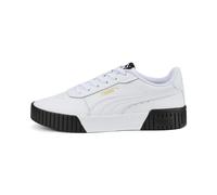 Puma Women Carina 2.0 Sneakers, Puma White-Puma White-Puma Team Gold-Puma Black, 3.5 UK