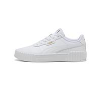 PUMA Carina 3.0 JR Sneaker, White Gold, 3.5 UK