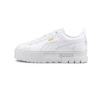 Puma Mayze Classic Womens Trainers - White Leather - Size UK 3.5