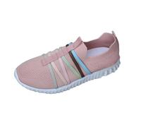 Womens Trainers Shoes Ladies Running Slip on Tennis Gym Casual Shoes Sports Running Outdoor Trainer Breathable Mesh Soft Sole Walking Sneakers Gym Fitness Jogging Walking Sneakers Pink