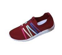 Womens Trainers Shoes Ladies Running Slip on Tennis Gym Casual Shoes Sports Running Outdoor Trainer Breathable Mesh Soft Sole Walking Sneakers Gym Fitness Jogging Walking Sneakers