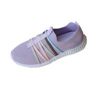 Womens Trainers Shoes Ladies Running Slip on Tennis Gym Casual Shoes Sports Running Outdoor Trainer Breathable Mesh Soft Sole Walking Sneakers Gym Fitness Jogging Walking Sneakers Purple