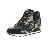 Womens Trainers Size 7 Leisure Women's Camouflage Travel Soft Sole Wedges Comfortable Shoes Outdoor Runing Sports (Army Green, 4.5)