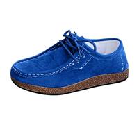 Womens Trainers Size 7 Womens Trainers Elastic Lace Locking Toggle Convert Standard Laces Customisable Slip Ons Perfect Triathletes Easy Woman Shoes Blue