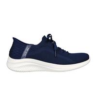 Skechers Women's Slip-On Sneakers Ultra Flex 3.0 Brilliant Path Navy Knit/Mint Trim Memory Foam UK 3