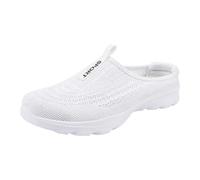 Womens Trainers,Slip-On Sneakers Arch Support Shoes for Women Pale Blue Trainers Ladies Foam Comfort Sneaker Comfortable Breathable Lightweight Shoe Slip On Sandals UK (2-White,5)
