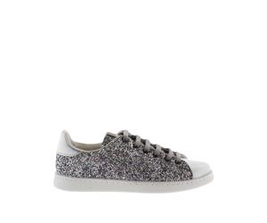 Women's Trainers Victoria tenis miroir brillant Argenté 36