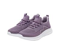 Women's Trainers with Memory Foam Trainers, Lightweight and Durable Running Shoes, Non-Slip Sole, Lace-Up Shoes, Leisure, Comfortable, Walking Shoes, Breathable Leisure Shoes, Hiking Shoes, Purple, 7