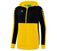Erima Women's Six Wings Training Jacket with Hood, Yellow, 38