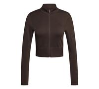 Adidas Workout Essentials Knit Full Zip Sweatshirt Brown M Woman