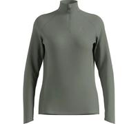 Odlo Essential Ceramiwarm 1/2 Zip Running Shirt Women-Olive, Size M