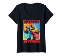 Women's Transformers Autobot Attitude V-Neck T-Shirt