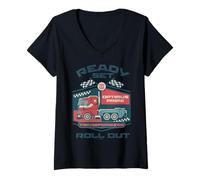 Women's Transformers Optimus Prime Ready Set V-Neck T-Shirt