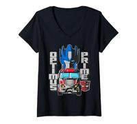 Women's Transformers Optimus Prime Ready V-Neck T-Shirt