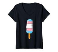 Womens Transgender Pride Flag Support Trans Community Equality V-Neck T-Shirt