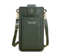 Women's Transparent Hasp Messenger Bag with Operation Screen for Secure Phone Carrying and Easy (C, One Size)