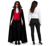 Womens Transylvanian Vampire Countess Dracula Halloween Fancy Dress Costume