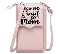 Womens Travel Bags Credit Card Slots frosty gradient because I said so stylized cursive font Leather Purse for Lover PU Leather Phone Bags