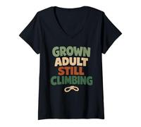Women's Tree Climber Rewilding Adult Primal Movement V-Neck T-Shirt