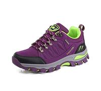 Women's Trekking and Hiking Shoes Lightweight Walking Shoes Outdoor Waterproof Comfortable Non-Slip Hiking Boots Anti-Slip Trainers (Color : Purple, Size : 4.5 UK)