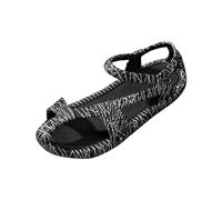 Women's Trekking Sandals with Robust Rubber Sole, Comfortable Sports Sandals, Retro Flip Flops, Ergonomic Footbed, Hiking Sandals, Non-Slip Beach Sandals, Ideal for Beach and Outdoor Activities, black