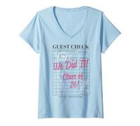 Women's Trendy Apparel Graduation We Did It Class of 26! Guest Check V-Neck T-Shirt