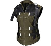 Womens Trendy Biker Style Scarlett Johansson Cotton Black Widow Olive Motorcycle Jacket
