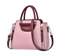 Women's Trendy Korean Casual One Shoulder Large Capacity Handbag Nylon Handbags for Women (Pink, One Size)