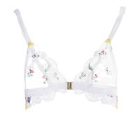 Women's triangle bra Huit Winter Romance Blanc M