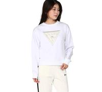 Women's triangle fleece sweatshirt Guess Blanc S