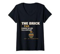 Women's Triathlon - The Legs File A Complaint - Swim Bike Run V-Neck T-Shirt