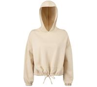 Women's TriDri Cropped Oversized Hoodie with Drawstring Waist