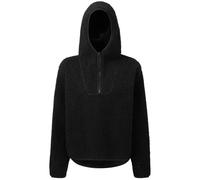 Women's TriDri Sherpa Â¼ Zip Hoodie Fleece Hood Drop Hem Warm Casual