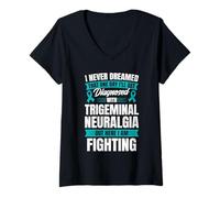 Women's Trigeminal Neuralgia Warrior V-Neck T-Shirt