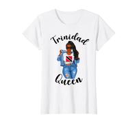Womens Trinidad Queen Caribbean Pride Proud Women Womans Girls T-Shirt