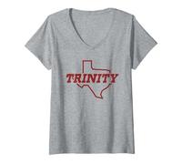 Women's Trinity University Tigers State of Texas Logo V-Neck T-Shirt