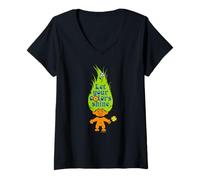 Women's Trolls Let Your Colors Shine Fun Art V-Neck T-Shirt