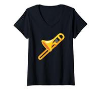 Women's Trombone Costume V-Neck T-Shirt