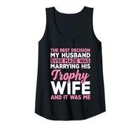 Womens Trophy Wives Married Funny Trophy Wife Wedding Trophy Wife Tank Top