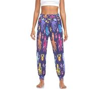 Women's Trouser Sea Octopus Star Yoga Pants Lounge PantsHarem Hippie Pants Pilates Pants Navy Blue