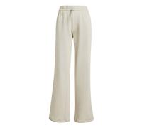 adidas Women's Essentials Small Logo Feel Cozy Open Hem Pants, Wonder Alumina/White, M