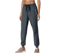 Womens Trousers Clearance,Ladies High Elastic Waist Drawstring Pant,Solid Straight Leg Sweatpants Summer Ice Silk Comfort Breathable Pants Holiday Vacation Casual Loose Joggers with Pockets M-5XL