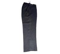 Womens Trousers Elasticated Soft Stretch Waist Ladies Casual Office Work Pull On Cosy Pants Formal Straight Leg Bottoms with Pockets Inside Leg Size 27 inch (UK, Numeric, 16, Regular, Regular, Grey)