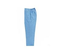 Womens Trousers Elasticated Waist Ladies Formal Work Pants Stretch Clothe Bands Casual Fit to fit Inside Leg Size 27 inch Polyester (16W/27in, Sky Blue)