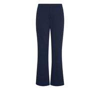 fransa 20611825 Women's Fabric Trousers Wide Leg Regular Fit Regular Waist, Dark Peacoat (194010), 10