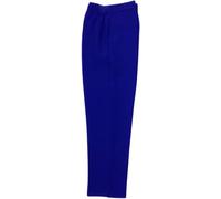 Womens Trousers Half Elasticated Stretch Waist Ladies Casual Office Work Pull On Pants Formal Straight Leg Bottoms with Pockets Inside Leg Size 25 inch (UK, Numeric, 16, Regular, Regular, Royal Blue)