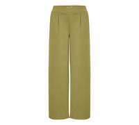 ICHI IHKATE SUS Long Wide PA2 Women's Trousers Fabric Trousers with Stretch High Elastic Waistband Wide Cut, Mayfly (180220), L