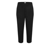 Kaffe Curve Women's Plus-Size Women's Trousers High-Waisted Full-Length Tapered Legs Pants, Black Deep,