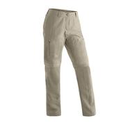 Maier Sports Women's Hiking Pants Nicole – Zip-off, Water-Repellent, Dryprotec – Beige, Regular
